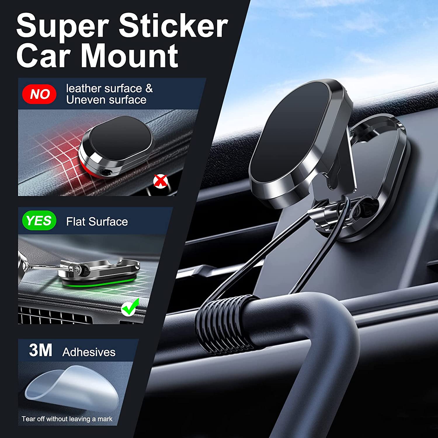 Hot Sale 2022 New Alloy Folding Magnetic Car Phone Holder