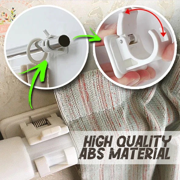 (Hot Sale - 49% OFF)Nail-free Adjustable Rod Bracket Holders(Set of 2), Buy 3 Get 1 Free NOW!!