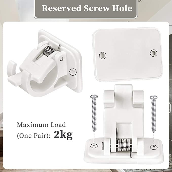 (Hot Sale - 49% OFF)Nail-free Adjustable Rod Bracket Holders(Set of 2), Buy 3 Get 1 Free NOW!!