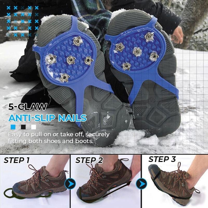 Hot Sale - Universal Gripper Spikes Non Slip Shoe Grips(1 Pair)