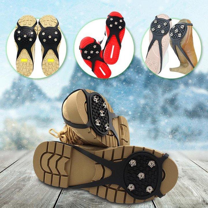 Hot Sale - Universal Gripper Spikes Non Slip Shoe Grips(1 Pair)