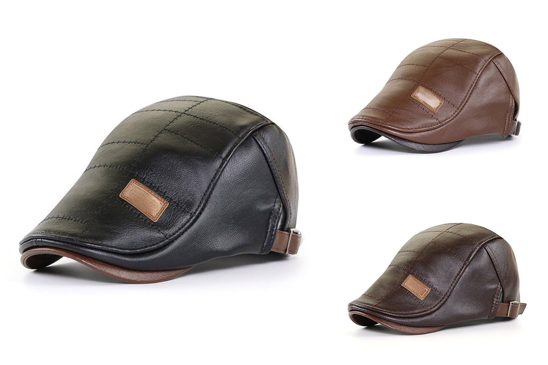 (Hot Sale-70%OFF)- New Trendy Leather Beret