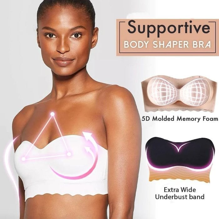 Ice Silk Non-slip Tube Top Strap Bra