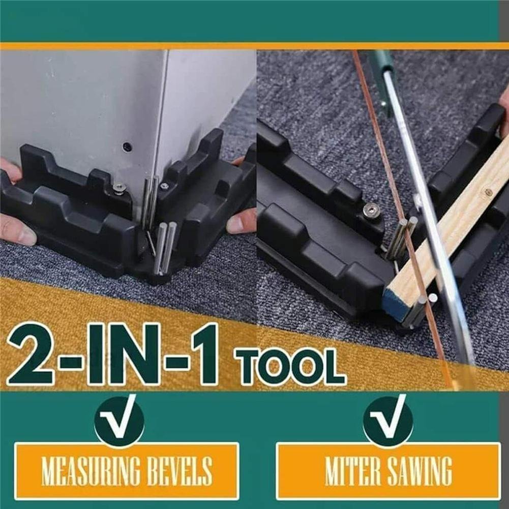 Implicitm (Christmas Sale- 40% OFF) Carpenter 2 in 1 Miter Measuring Tool