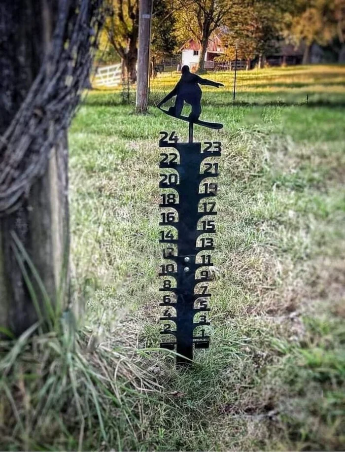 Iron Art Snow Gauge