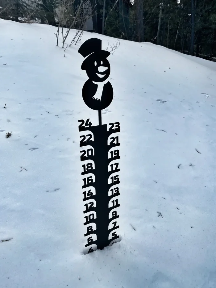 Iron Art Snow Gauge