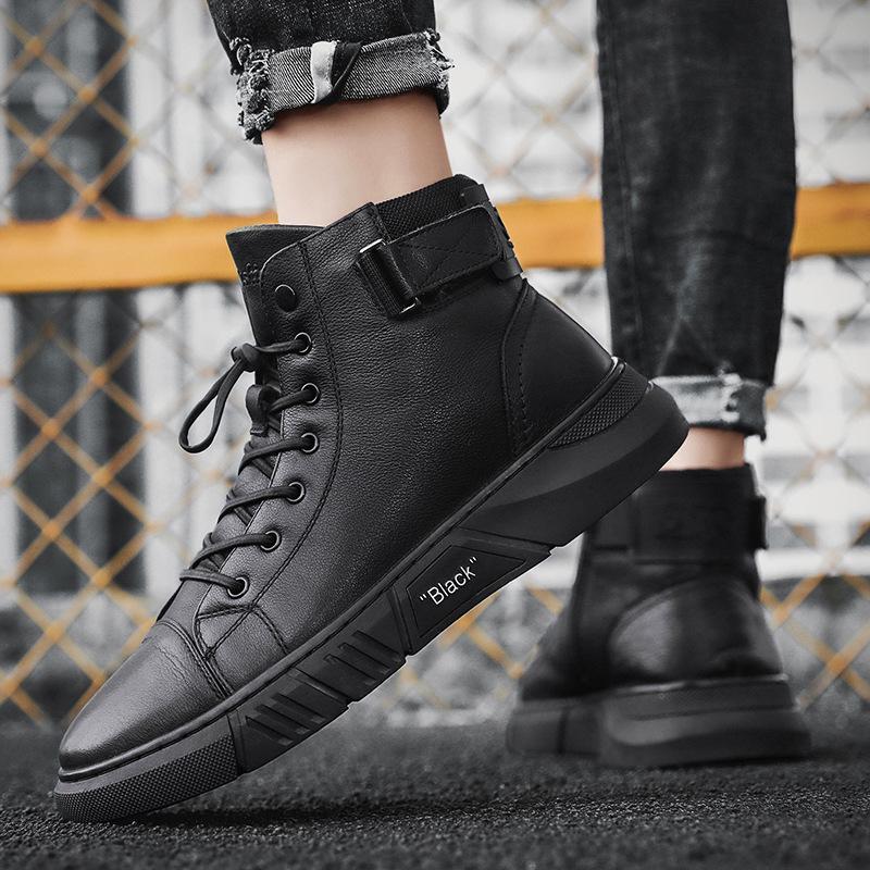 ITALIAN HIGH-TOP CASUAL MARTIN LEATHER BOOTS [LAST DAY 50%OFF]