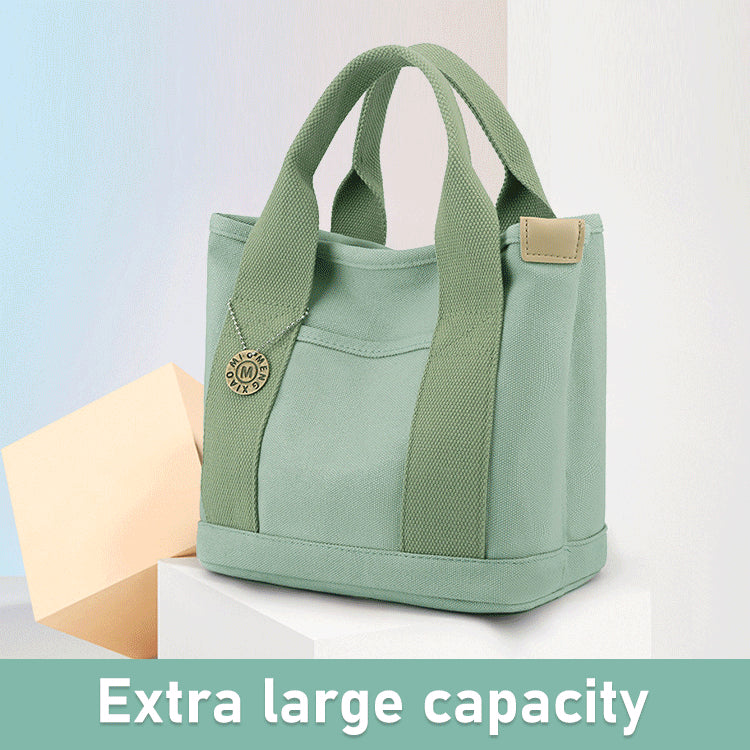 [Japanese handmade] Large capacity multi-pocket handbag