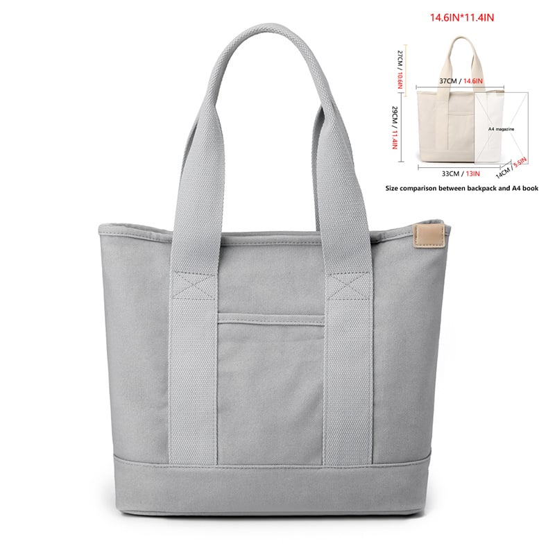 [Japanese handmade] Large capacity multi-pocket handbag