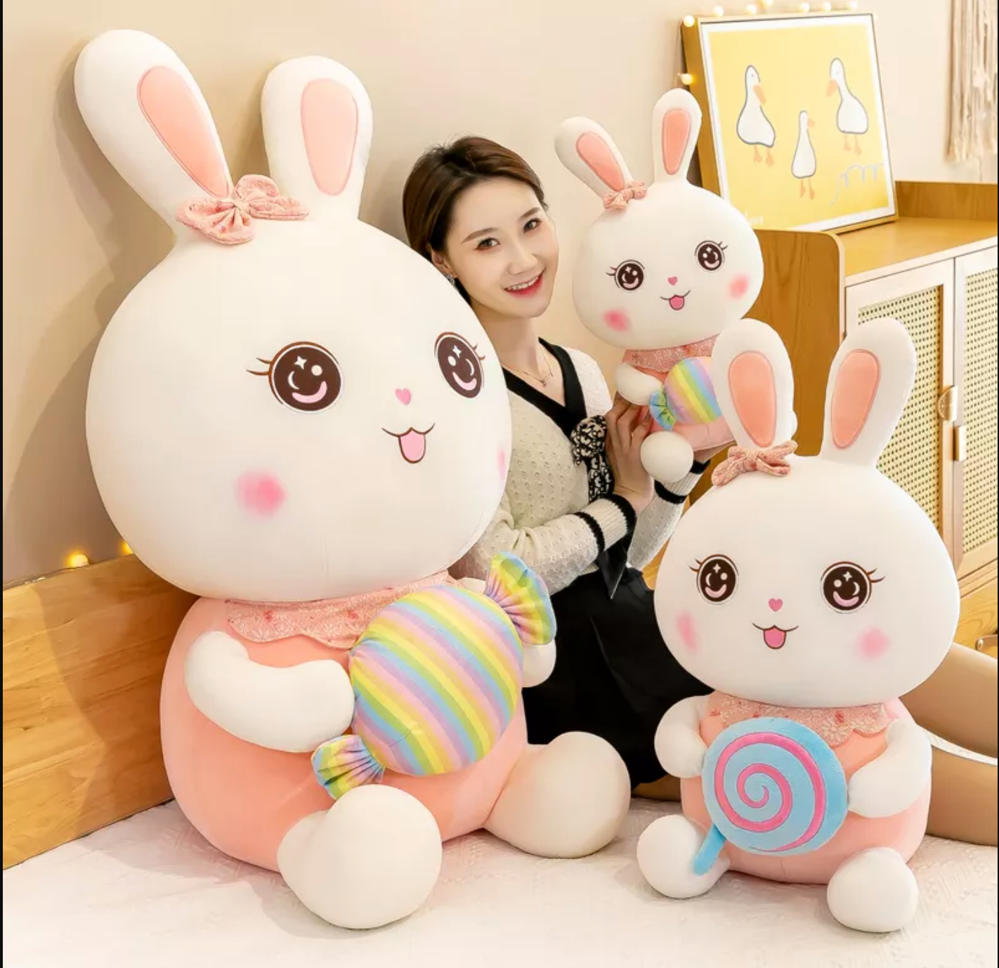 Kawaii Candy Bunny Plush Toy