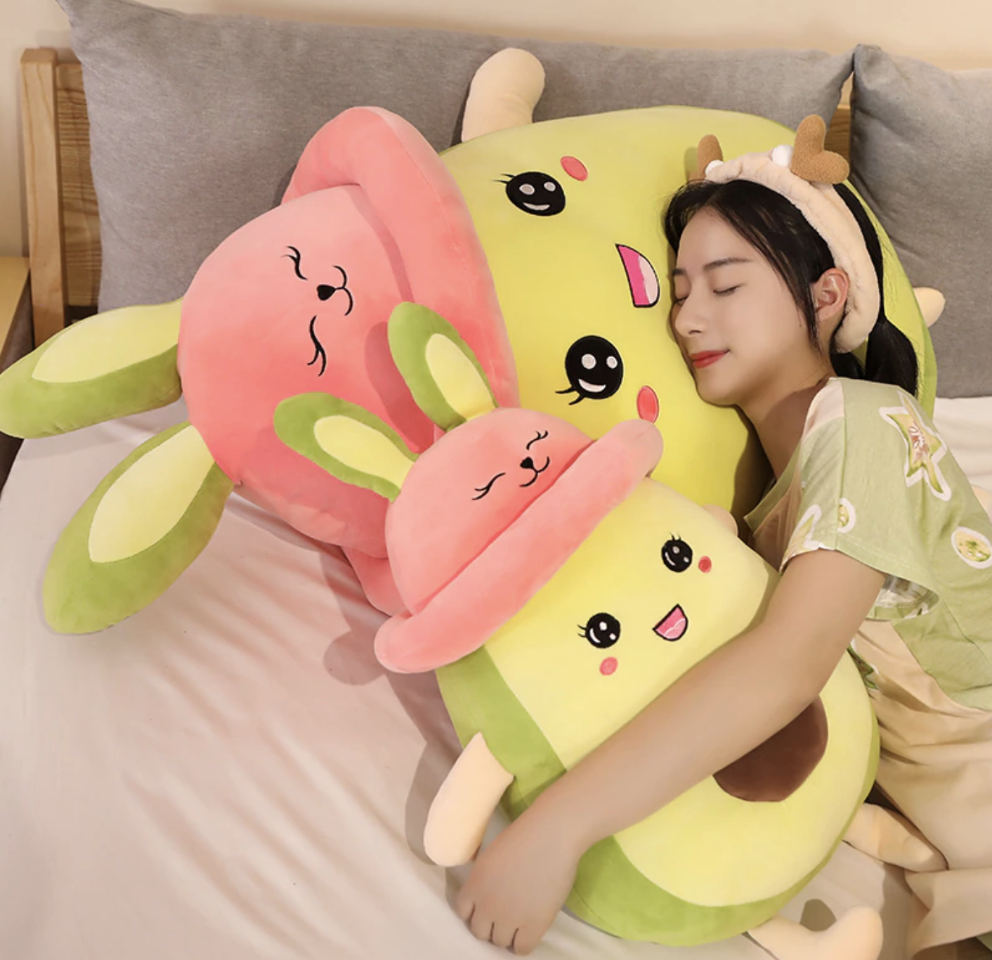 Kawaii Huggable Plush Avocado Toy