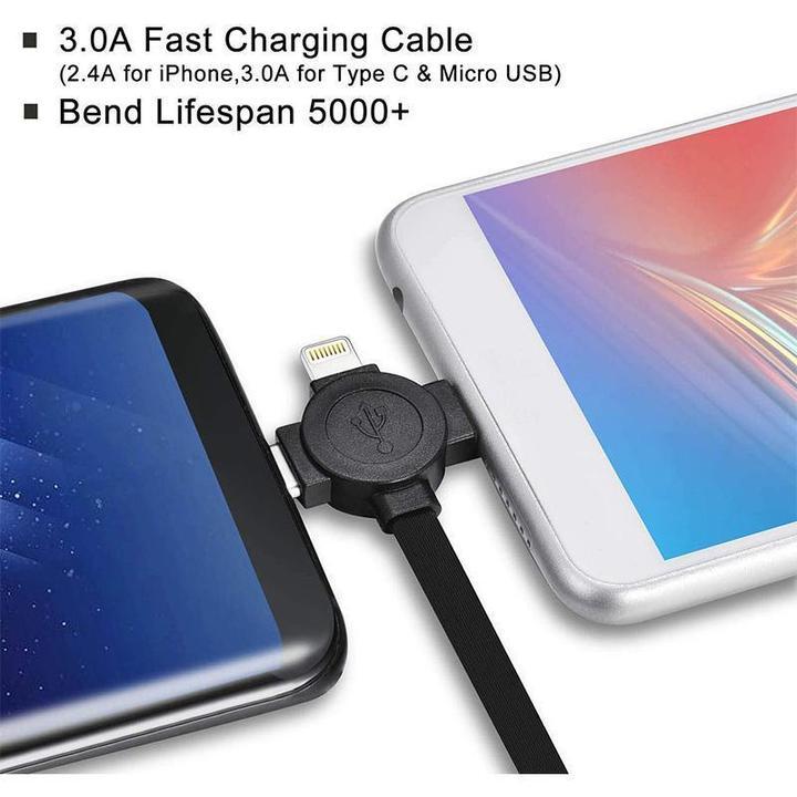 Kindlyf (LAST DAY PROMOTION - SAVE 50% OFF) 3-in-1 Data Cable Phone Stand-Buy 4 Get Extra 25% OFF