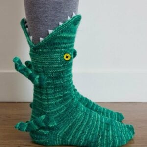 Knit Crocodile Socks