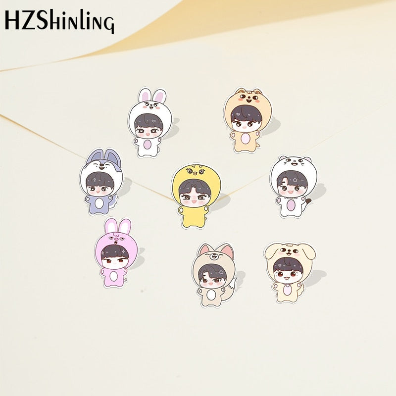 Kpop Stray Kids SKZOO Acrylic Pins