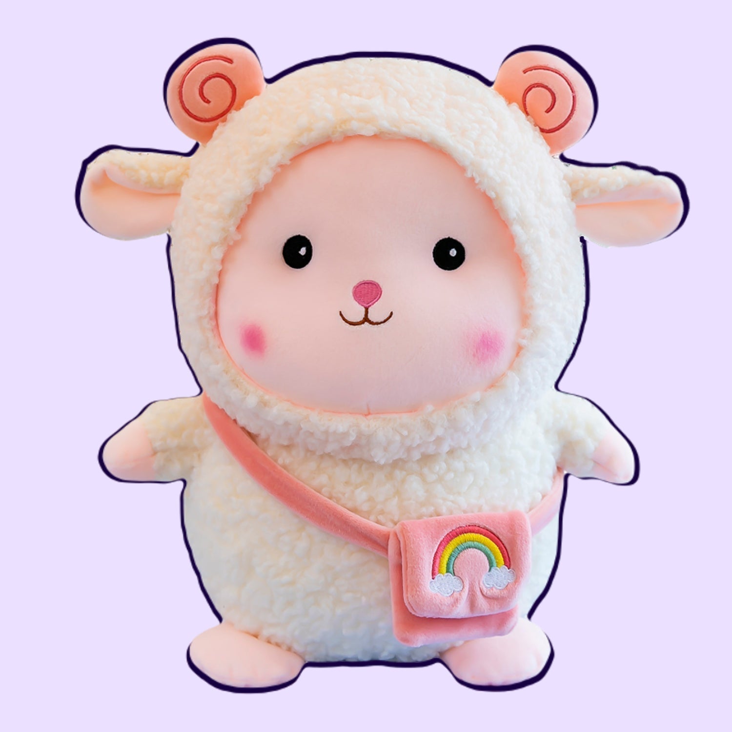 Lamb Doll Plush Toy with Kawaii Bag