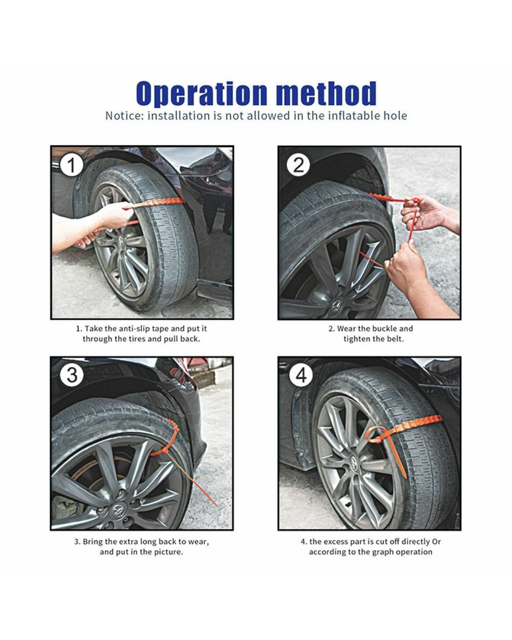 Last Day 48% off - Reusable Anti Snow Chains Of Car