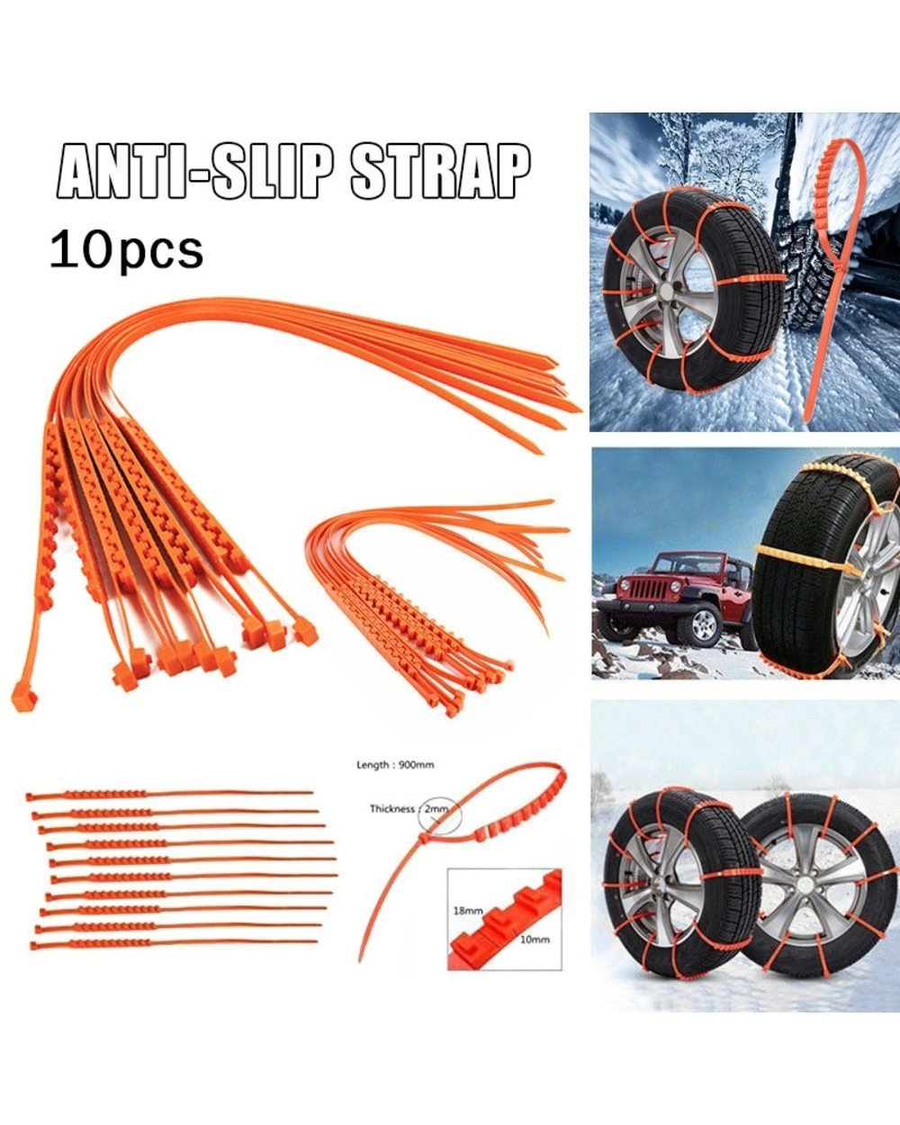 Last Day 48% off - Reusable Anti Snow Chains Of Car