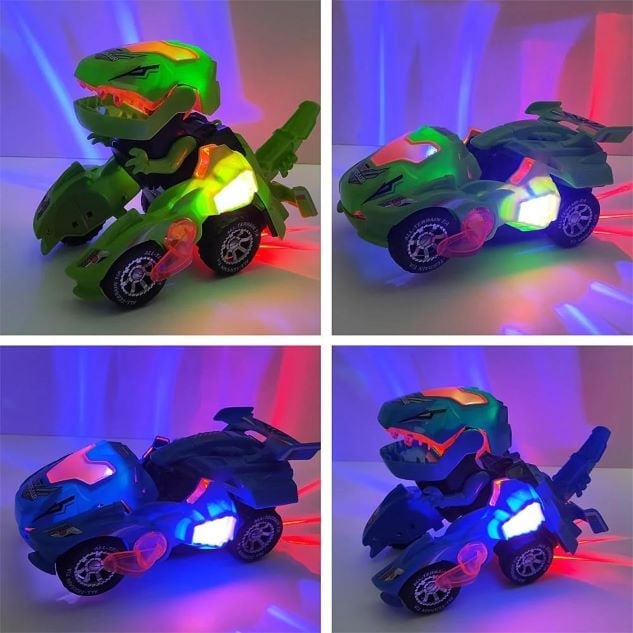 Last Day 49% OFF - LED DINOSAUR TRANSFORMATION CAR TOY