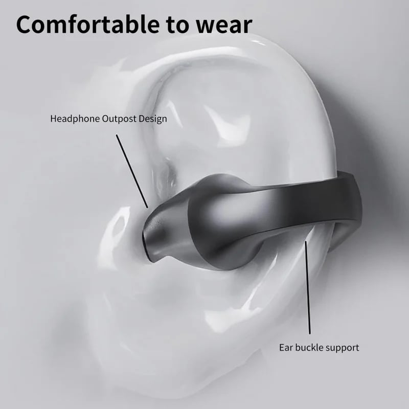 LAST DAY - 49% OFF - Wireless Ear Clip Bone Conduction Headphones