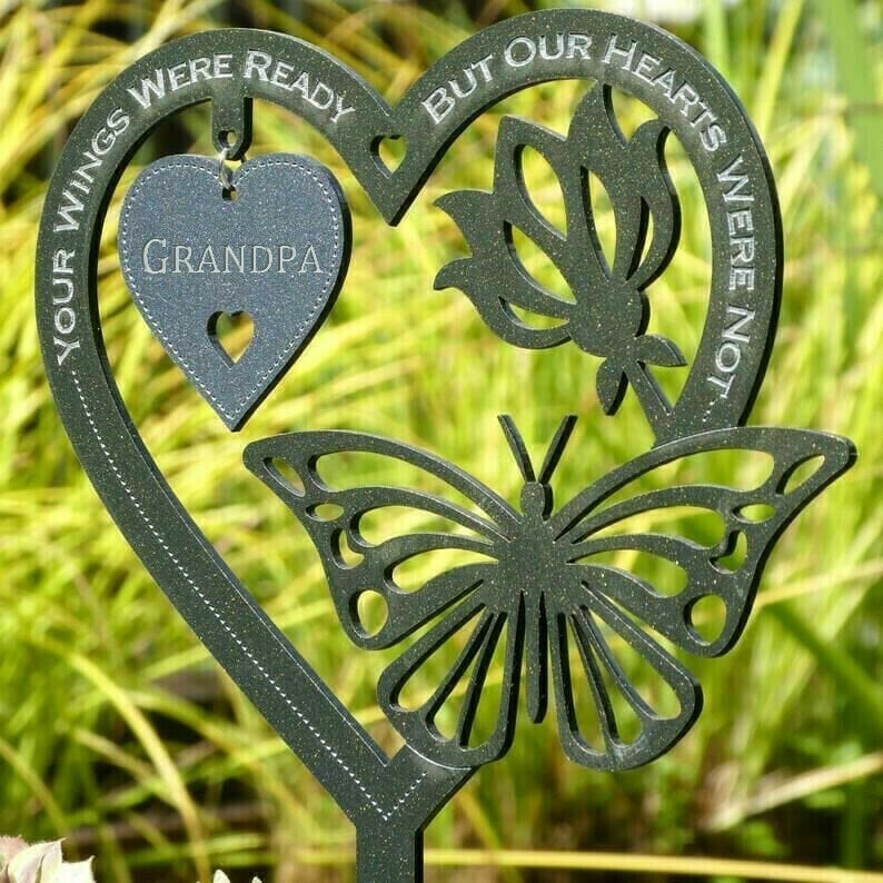 Last Day 50% OFF - Memorial Gift Butterfly Ornament Garden Plaque