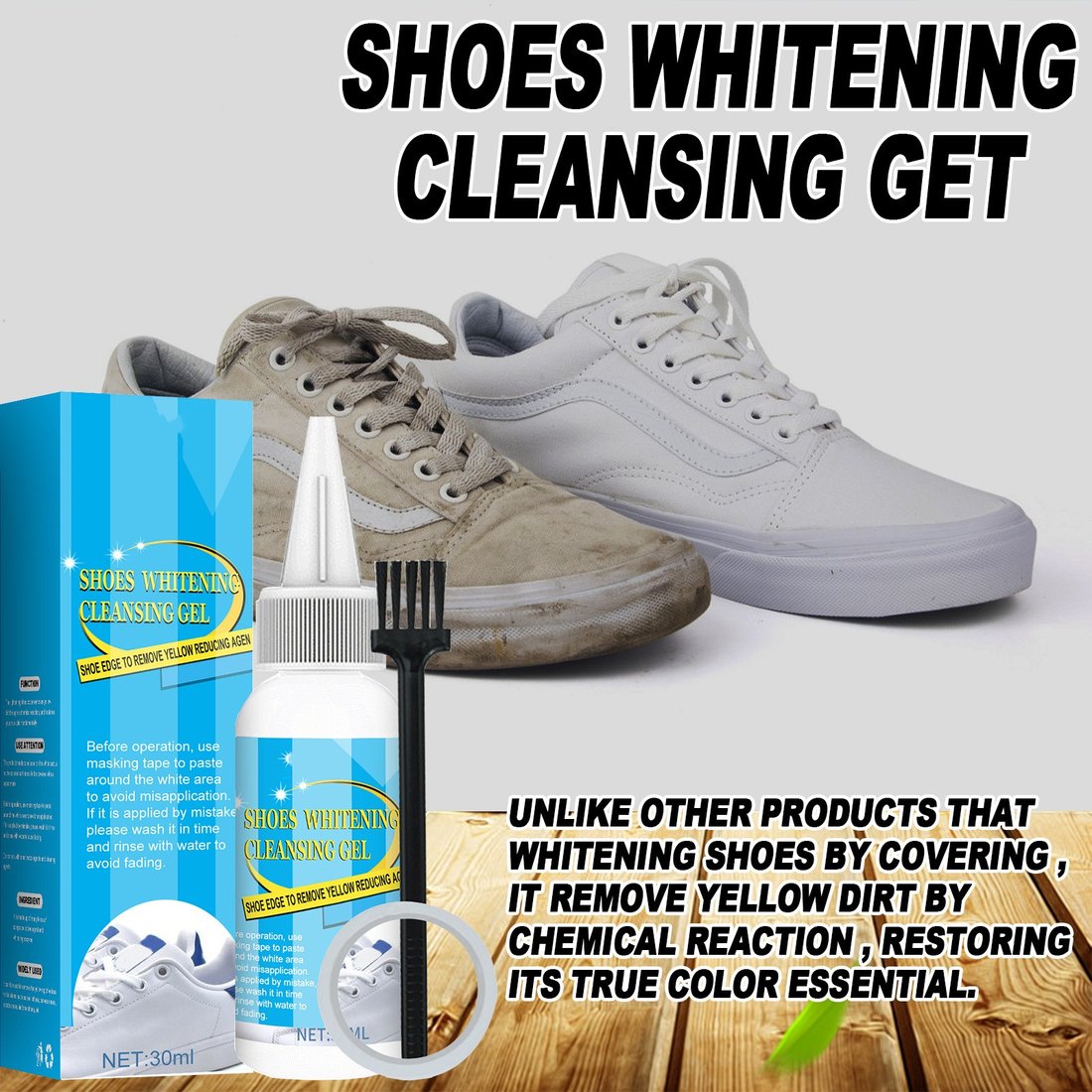 LAST DAY 50% OFF - Shoes Whitening Cleansing Gel