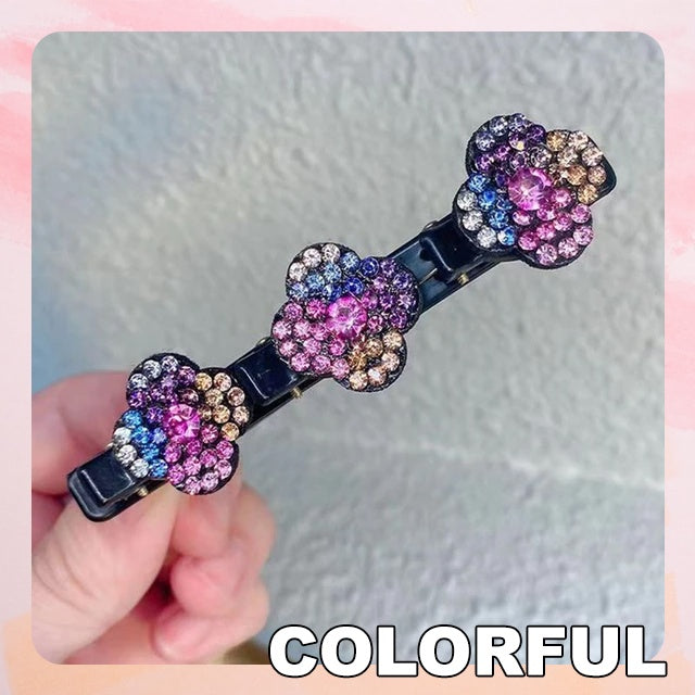 LAST DAY 68% OFF - Sparkling Crystal Stone Braided Hair Clips