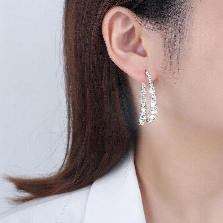 LAST DAY 70% OFF - Cross Curved Earrings