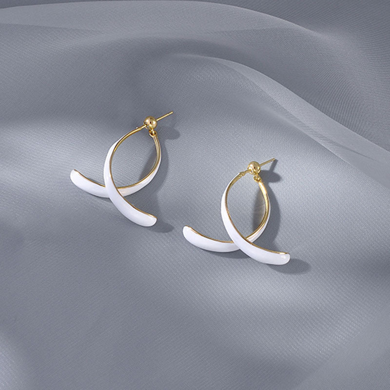 LAST DAY 70% OFF - Cross Curved Earrings