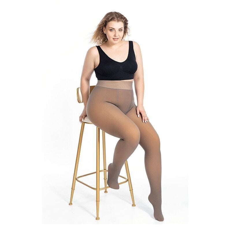 (Last Day 70% OFF) Flawless Legs Fake Translucent Warm Plush Lined Elastic Tights