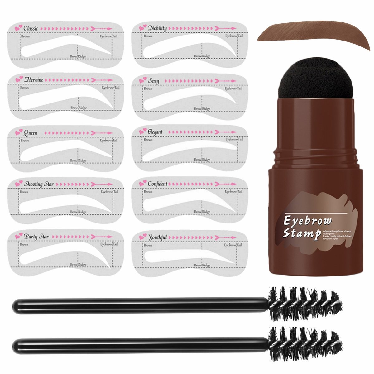 Last day 70% OFF - Perfect Brows Stencil & Stamp Kit