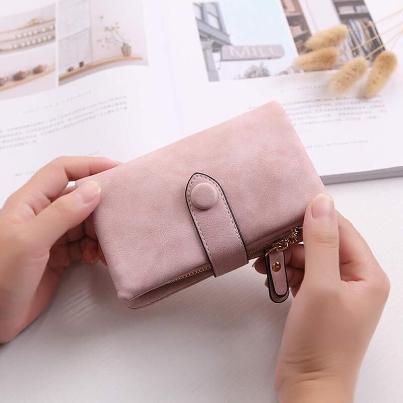 Last Day 70% OFF - Small Trifold Leather Wallet For Women