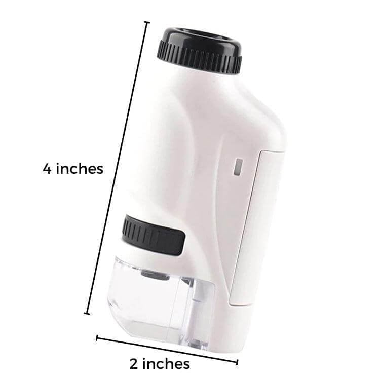 Pasiox Kid's Portable Pocket Microscope With Adjustable Zoom 60-120x