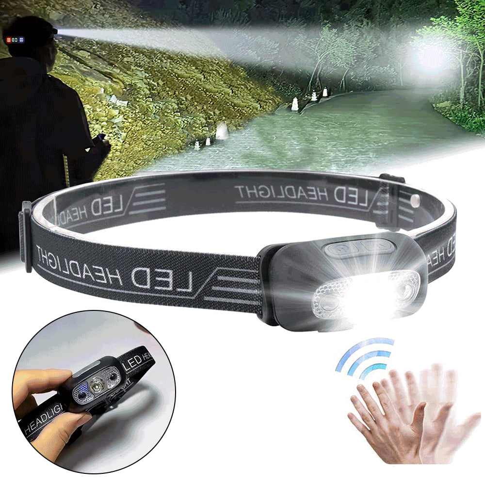 Last Day Promotion- SAVE 49% OFF-Intelligent Waterproof Sensor LED Headlamp-BUY 2 GET 1 FREE