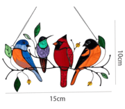 Last Day Special Sale 70%off - The Best Gift-Birds Stained Window Panel Hangings