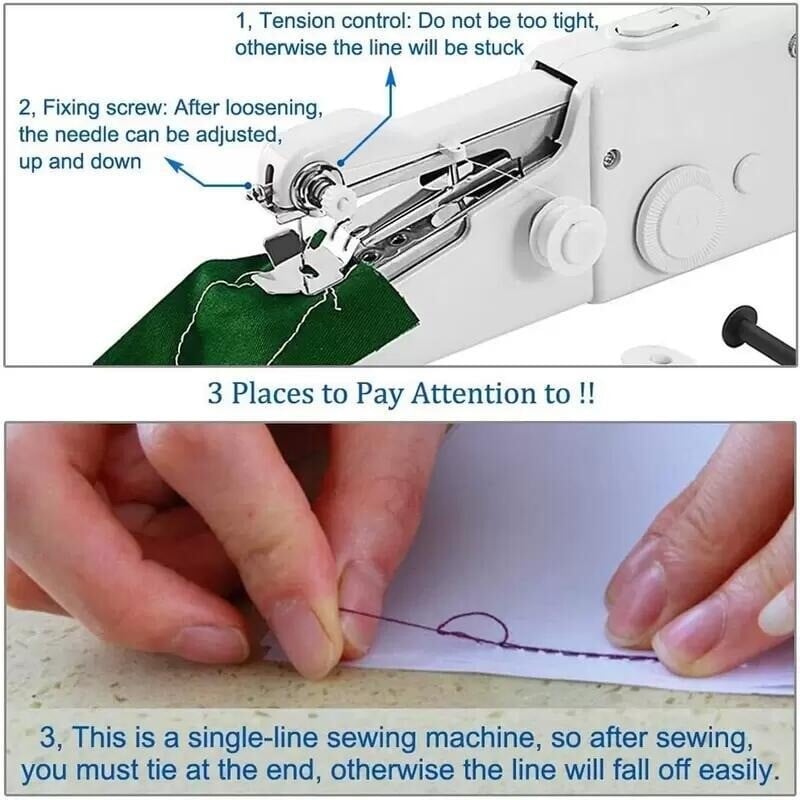 LAST DAY-50% OFF - Portable Handheld Sewing Machine