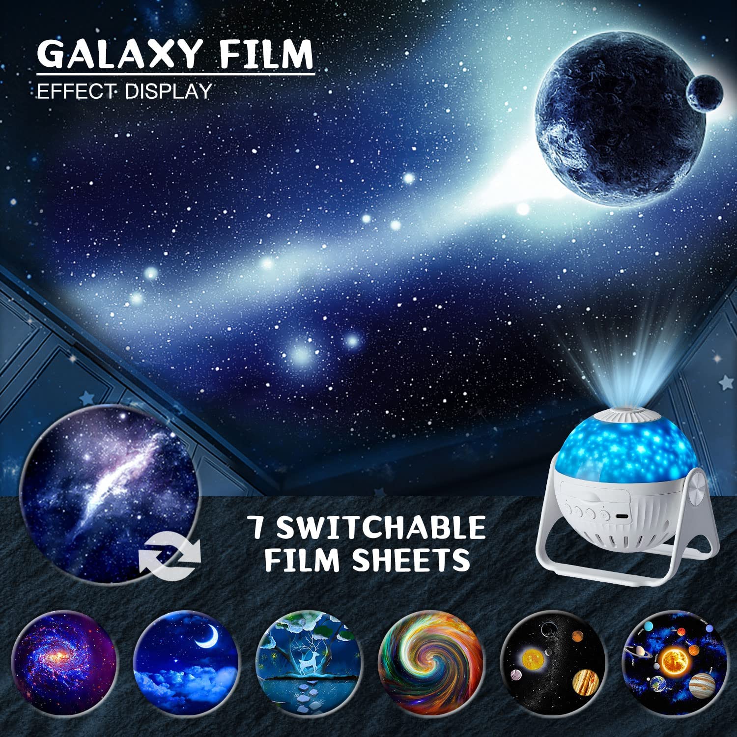 Lavish 7 In 1 Star Galaxy Projector