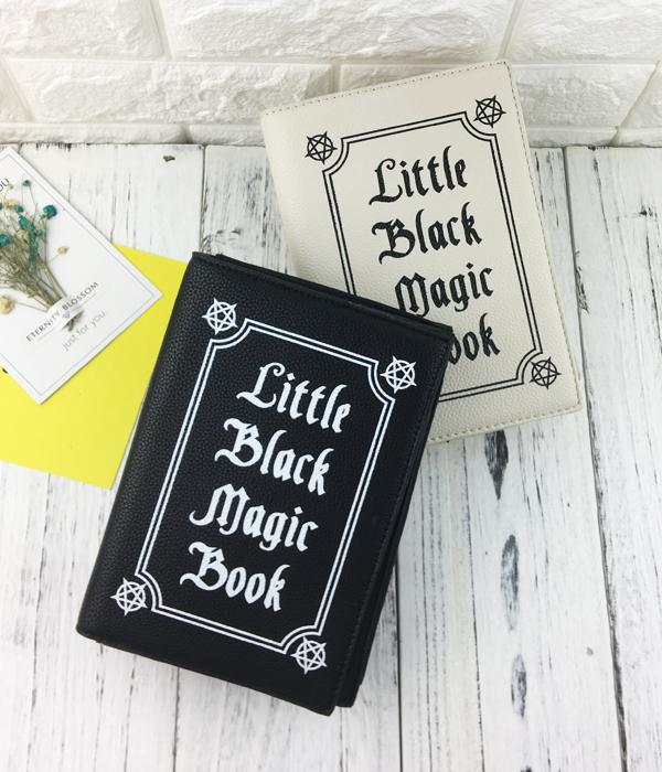 Little Black Magic Book Clutch Bags