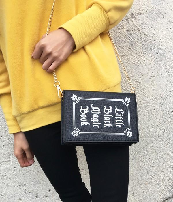 Little Black Magic Book Clutch Bags