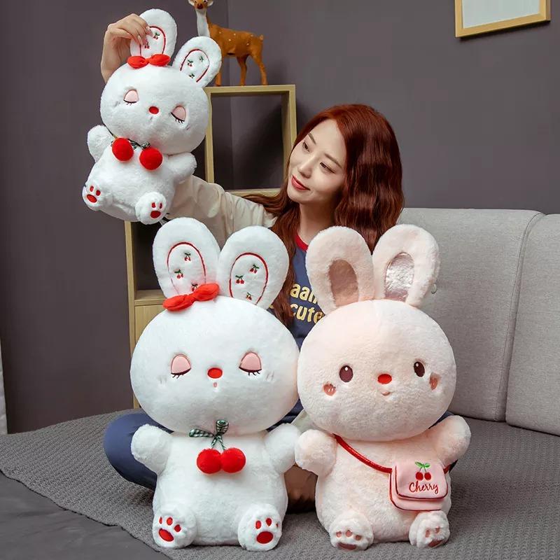 Lovely Rabbit with Cherry Plush