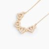 Lucky Heart Necklace WITH SIX ROSES