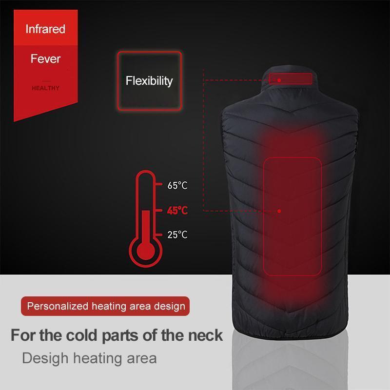 luckyidays Instant Warmth Heating Vest, unisex