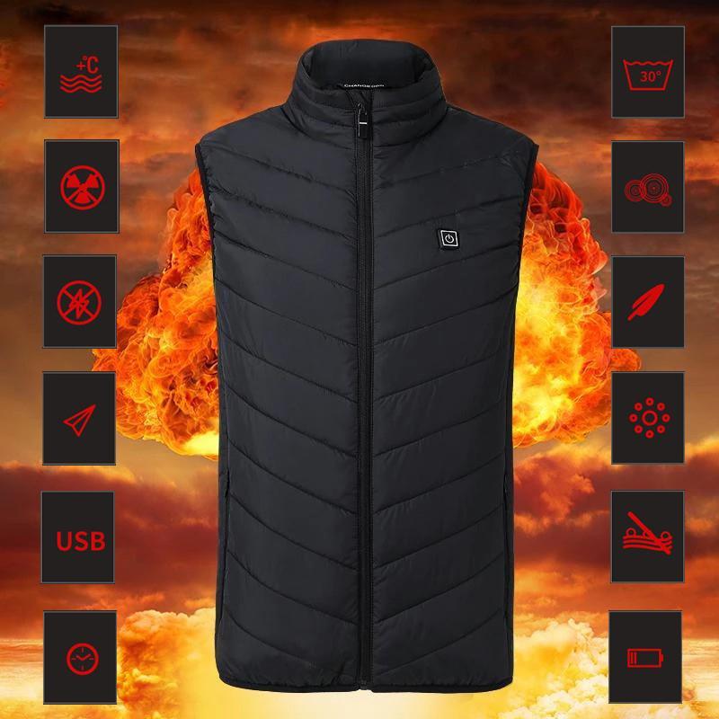 luckyidays Instant Warmth Heating Vest, unisex