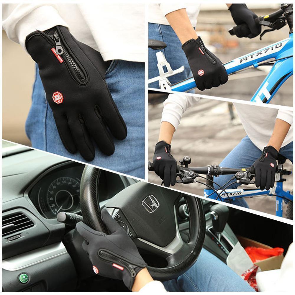 Luckyidays Warm Thermal Gloves Cycling Running Driving Gloves