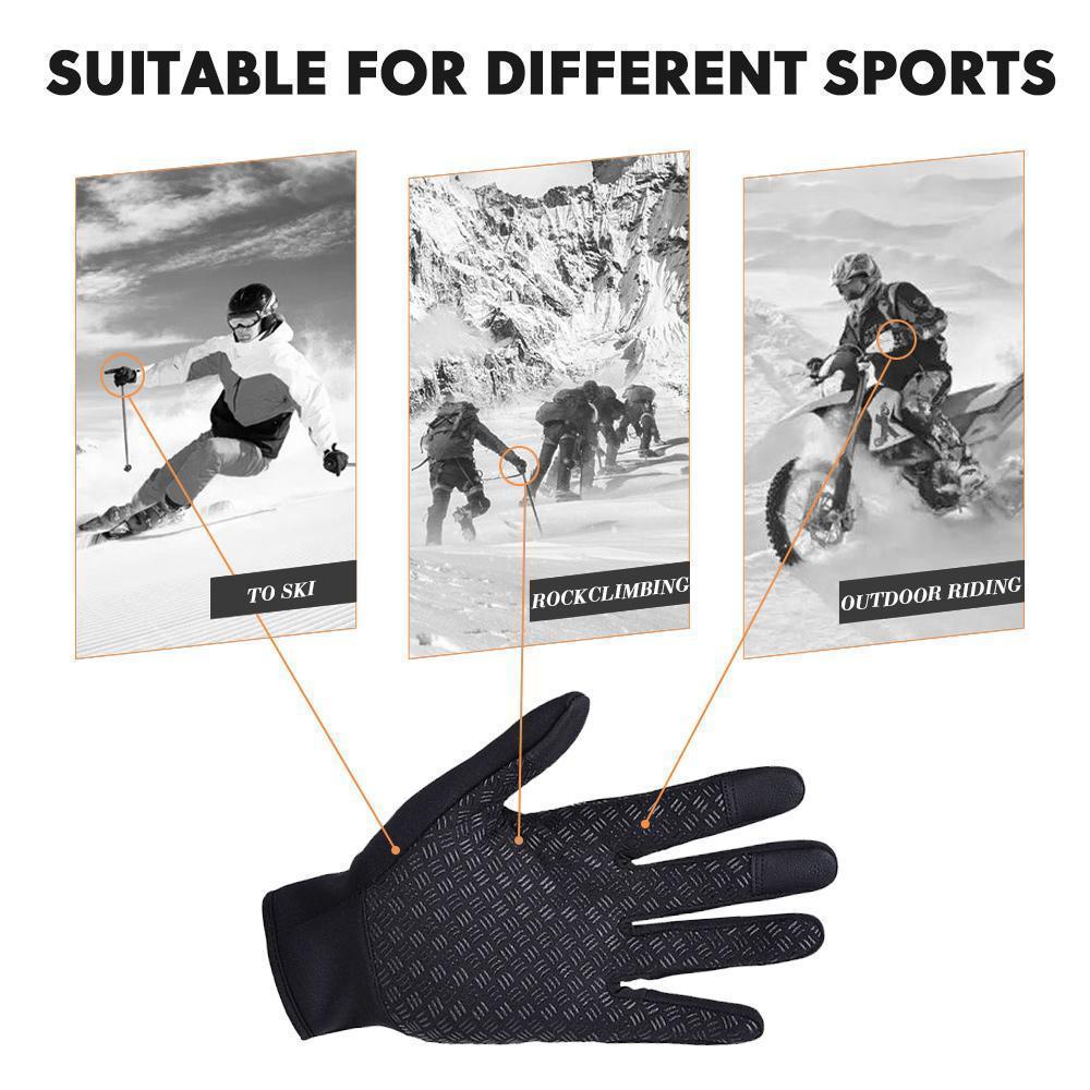 Luckyidays Warm Thermal Gloves Cycling Running Driving Gloves