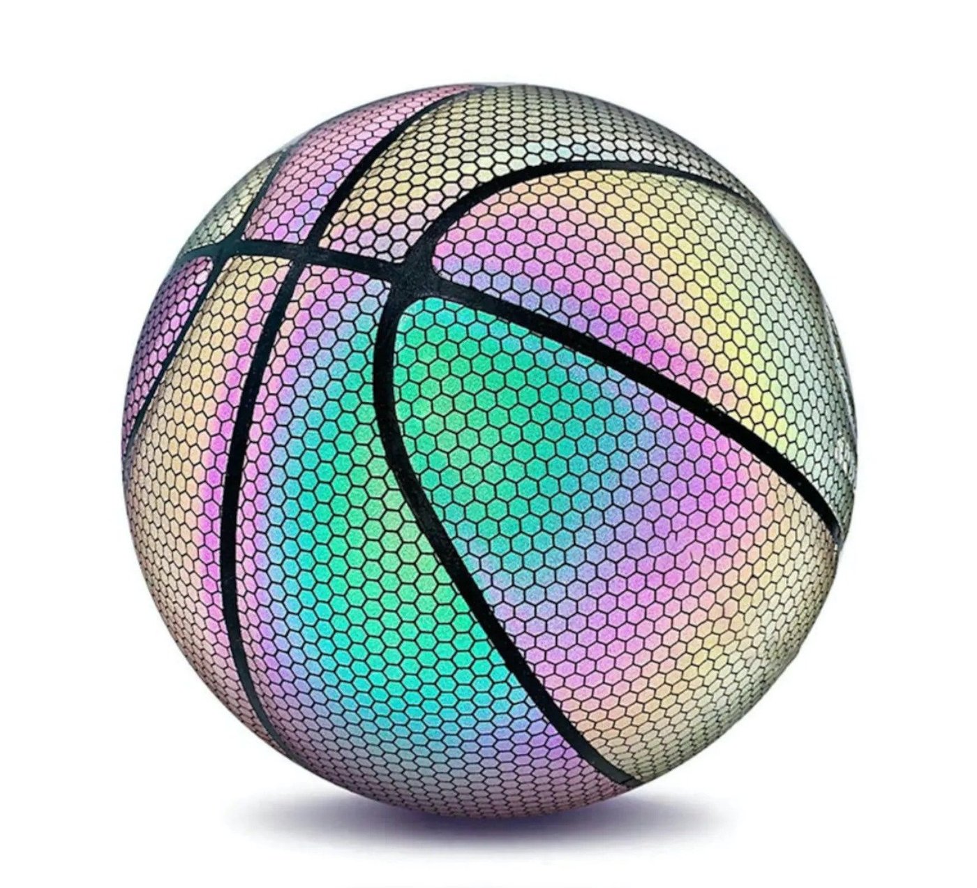 LUUMBALL® HOLOGRAPHIC REFLECTIVE GLOWING BASKETBALL