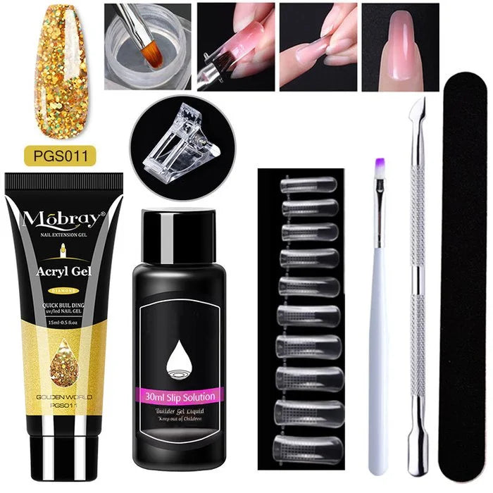 LUXURY POLYGEL NAIL KIT 1SET