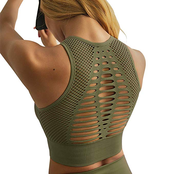 Magic Mesh Sports Bra, Yoga Crop Top