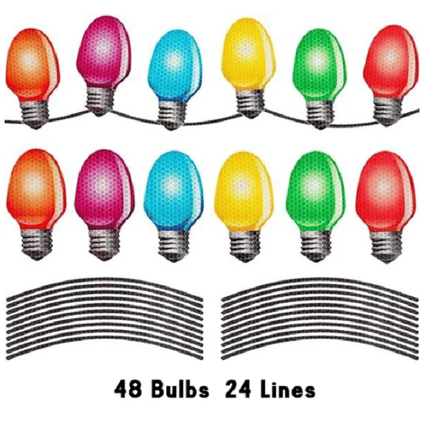 Magnet Reflective Light Bulb Decorations