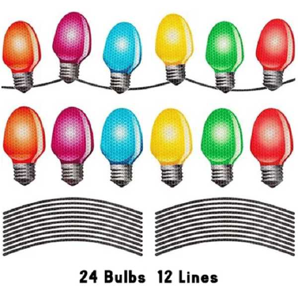 Magnet Reflective Light Bulb Decorations