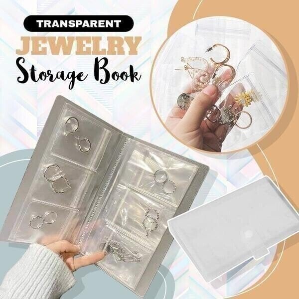 Markforlove Last Day Promotion 49% OFF-Transparent Jewellery Storage Book Set(No buttons)